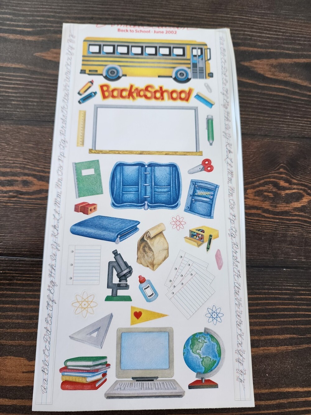 Jumbo Sticker Sheets - Back to School Grossman Scrapbooking Vintage Retired #21